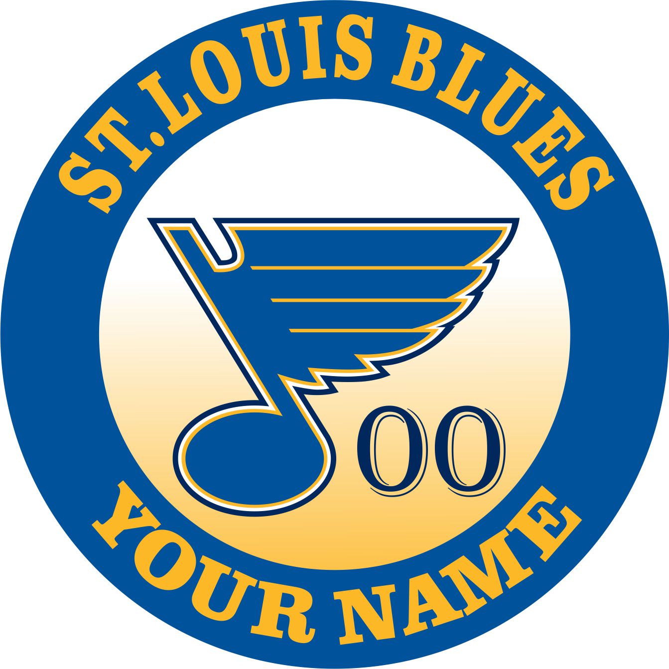 St. Louis Blues Customized Customized Logo iron on paper